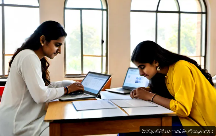 Home 17 지식 경계 확장을 위한 관련 연구 동향 분석 - Photorealistic university research library in Lahore, diverse Urdu-speaking postgraduate scholars co...